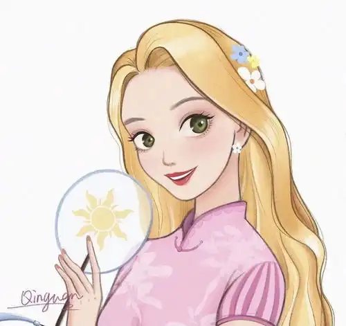  迪士尼公主情侣头像