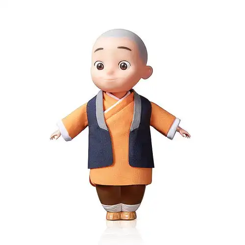  网红同款一禅小和尚智能手办机器人男生日礼物女生闺蜜创意车载