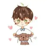  情侣头像分开一人一半卡通