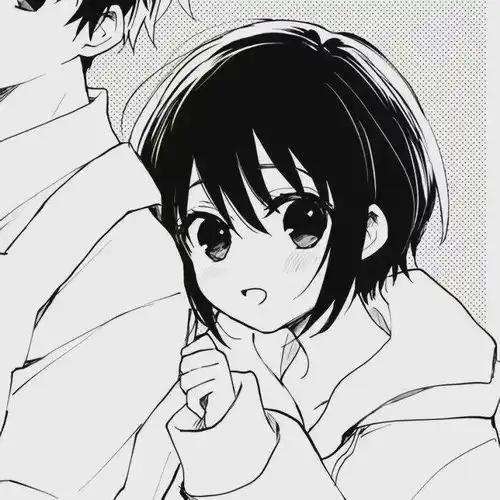  情侣头像日漫黑白