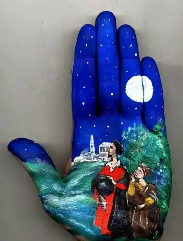  用手当画纸,是谁想出来的美爆了