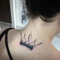  女生背影纹身头像霸气十足微信头像图片大全