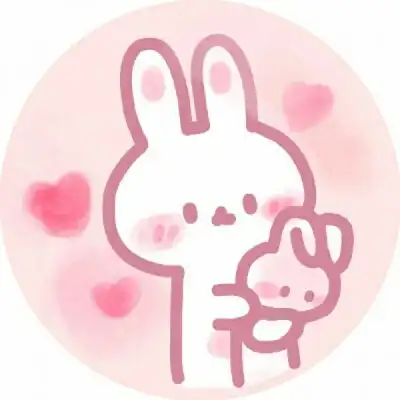  兔子卡通头像萌萌哒可爱呆萌卡通动物头像