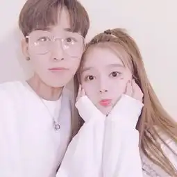  小清新情侣头像