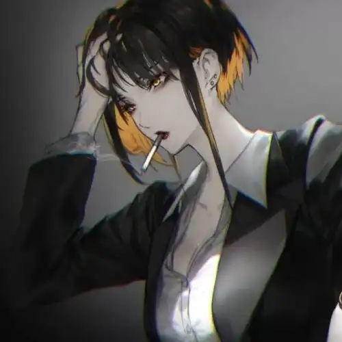  女生吸烟头像多说一句怕打扰,少说一句怕遗憾