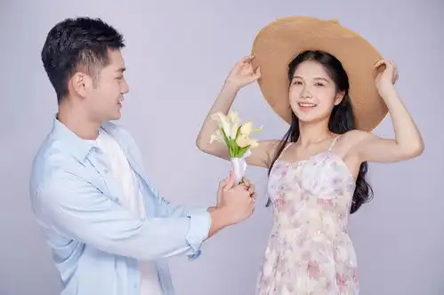  情人节浪漫甜蜜情侣花束花朵高清摄影图片摄影图