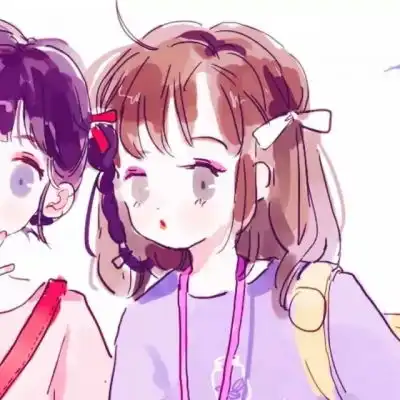 超精致动漫闺蜜头像,求上推啊