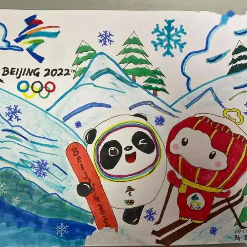 冰墩墩一墩难求这些佛山娃决定动手画......