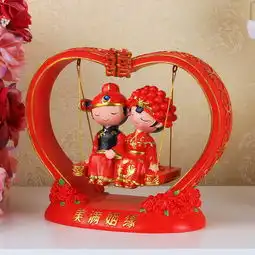  520情人节结婚礼物创意情侣娃娃婚庆婚房摆件送朋友闺蜜新婚礼