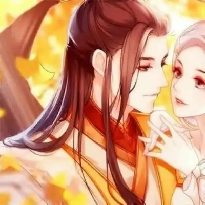  红色古风系列情侣头像堆糖古风二次元情侣红色头像