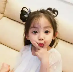 可爱萌娃小孩头像苍苍人间坠落星河