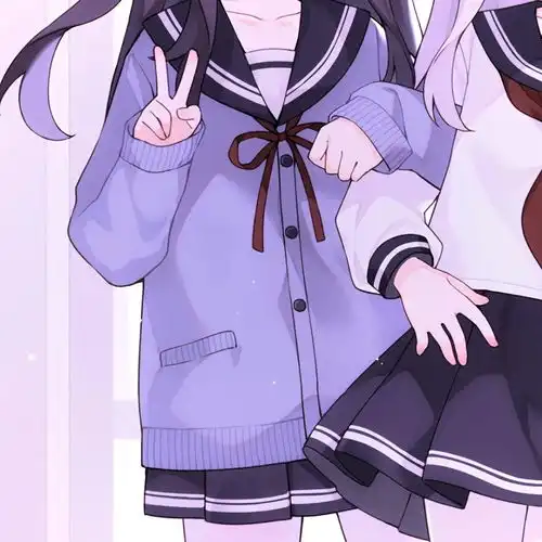  动漫闺蜜头像要问姐妹做多久,心跳多久就多久