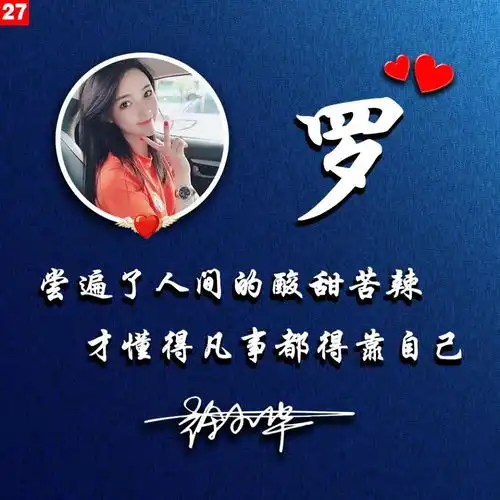  你该换头像了,精致大气专属姓氏头像,微信头像,彰显高端大气守护