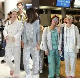  戚薇是有多懒,居然穿着睡衣去坐飞机