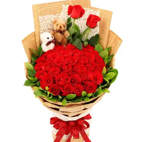  合肥包河区33朵精品红玫瑰等待爱情红玫瑰爱情朋友生日友情情人七夕圣诞合肥包河区订花人分站合肥包河区花店合肥包河区鲜花网合肥包河区网上鲜花