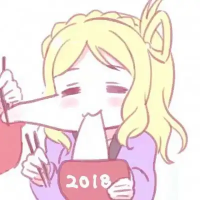 粉色系卡通姐妹头像可爱卖萌一对