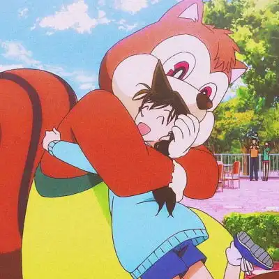  柯南情头一左一右抖音最火2020柯南一人一张cp情头