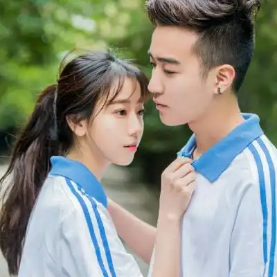  校服学生情侣头像一对两张学院风清新情头