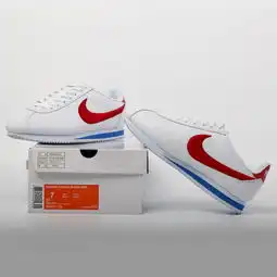  耐克nike新款黑红阿甘皮面刺绣情侣百搭跑鞋男鞋女鞋休闲运动鞋透气跑步鞋训练鞋慢跑鞋