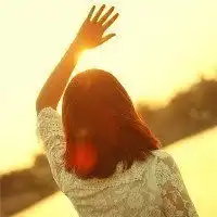  情侣夕阳背影图片唯美清新微信头像图片大全