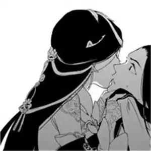  能陪在身边才是最好的,黑白卡通情侣头像一男一女