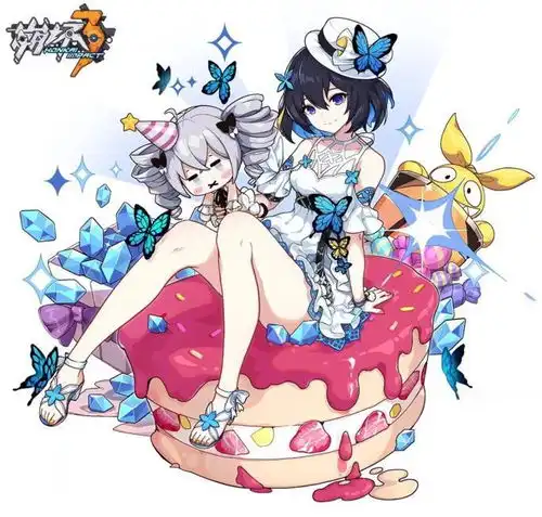  崩坏3希儿新图太可爱了,但坐的地方好奇怪,表情都僵住了