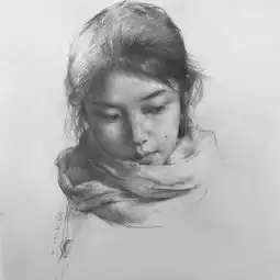  厚一学堂素描名师温文素描头像教学视频附教师作品