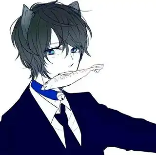  求黑白的动漫头像男生的带猫的高悬赏有我满意的就采纳