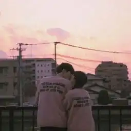  唯美一对小清新情侣头像