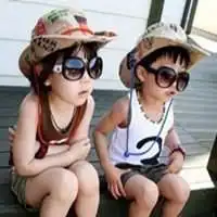  情侣头像小孩子卖萌可爱型一对微信头像图片大全