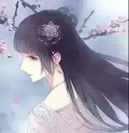  古风情侣头像青天共白月,我共你