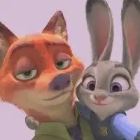  狐狸兔子情侣头像卡通微信头像图片大全