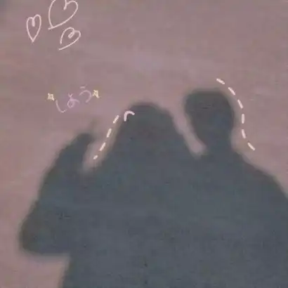  高清影子情侣头像图片