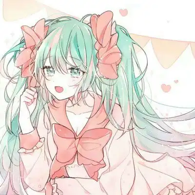  可爱唯美动漫女生头像长发漂亮的二次元女孩图片