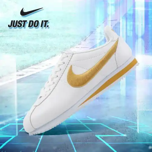  耐克nike新款黑红阿甘皮面刺绣情侣百搭跑鞋男鞋女鞋休闲运动鞋透气跑步鞋训练鞋慢跑鞋