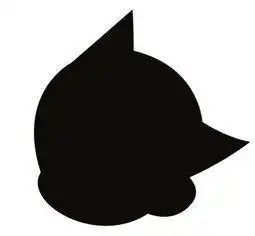  求一个阿童木黑白轮廓头像