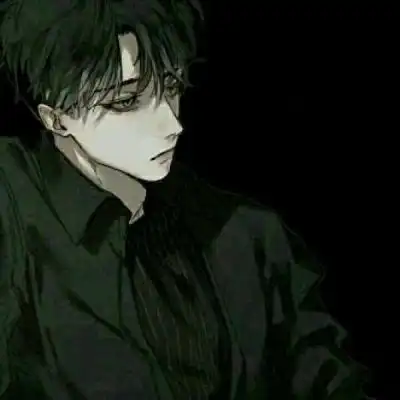  动漫丧头男抖音动漫男黑白丧头像分享