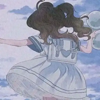  温柔动漫蓝色系头像,干净清爽可爱蓝色系头像