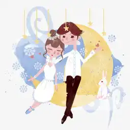  手绘情人节拥抱插画图片素材其他格式下载动漫人物大全