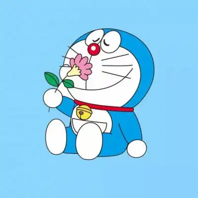  哆啦a梦头像情侣一对两张卡通图片男女配对一左一右哆啦a梦头像