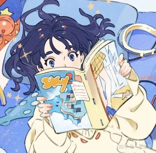  头像蓝色系动漫女头