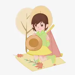  小女孩开心戴帽子手绘卡通图片素材其他格式下载动漫人物大全