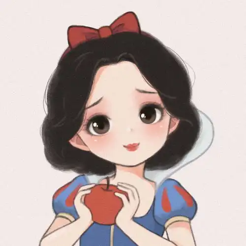 超可爱的迪士尼公主头像太喜欢了