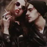  酷酷情侣头像一左一右