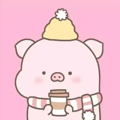  猪猪情侣头像呆萌一左一右抖音可爱真实猪情侣头像