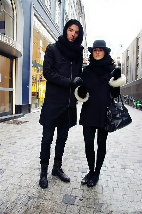  圣诞的爱与潮流,一分钟看完欧美15国情侣穿搭