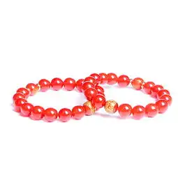  一生一石守护平安天然玛瑙情侣款手链百搭八大守护神本命年手链情侣