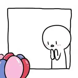  简易情头卡通手绘简单黑白情头动漫一对