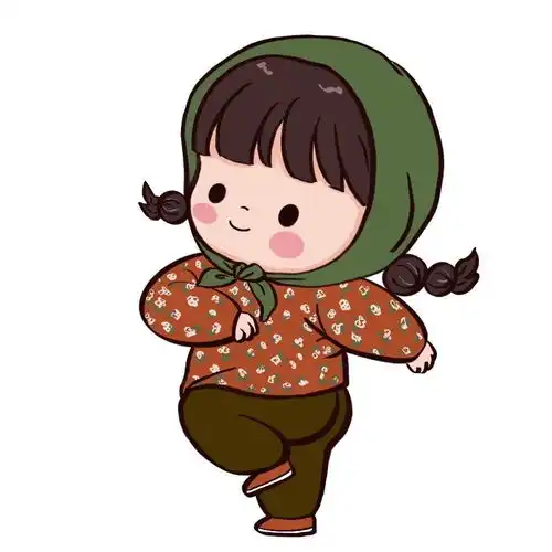  过年必备花棉袄情侣头像