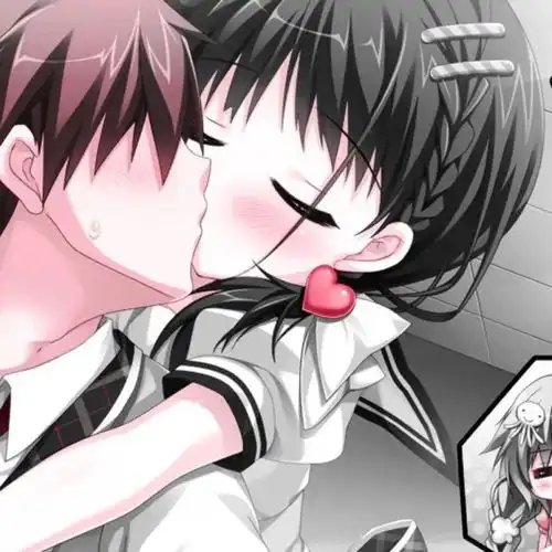  超甜二次元动漫接吻情头你永远是我的特例